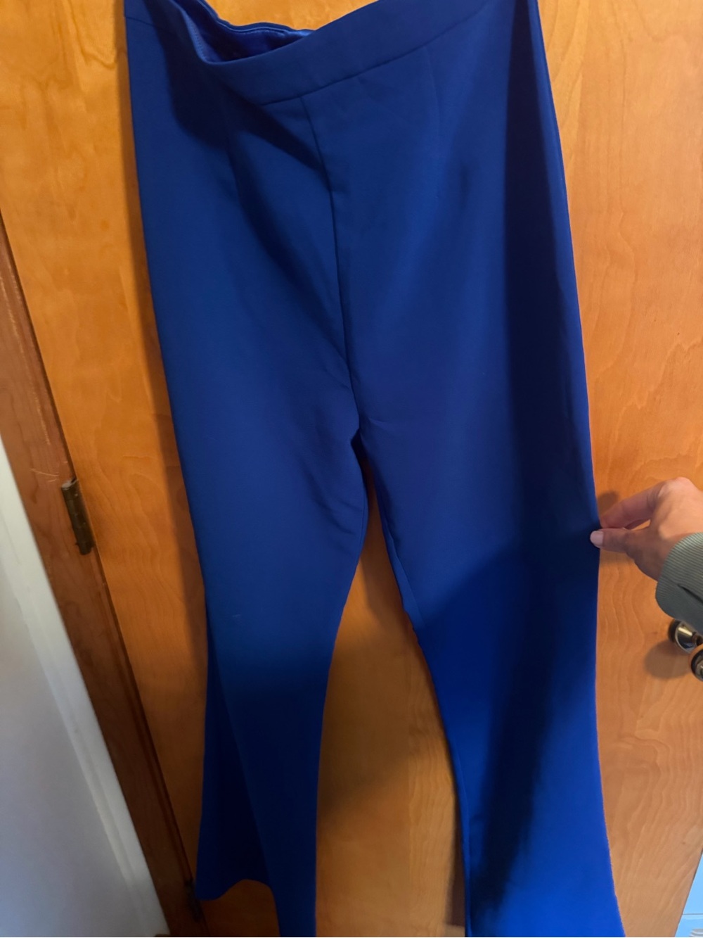 Jovani Royal Blue One-Shoulder Button Jumpsuit - Picture 4 of 9